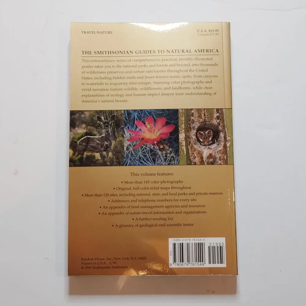 Smithsonian Guides Natural America Southwest AZ NM Softcover  LN 1995